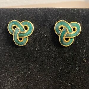 Vintage enamel earrings.